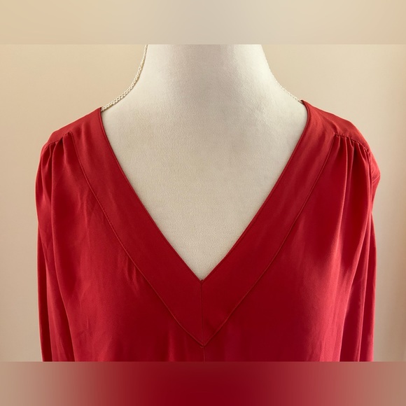 Pretty Dark Rust Colored Blouse - Picture 3 of 6